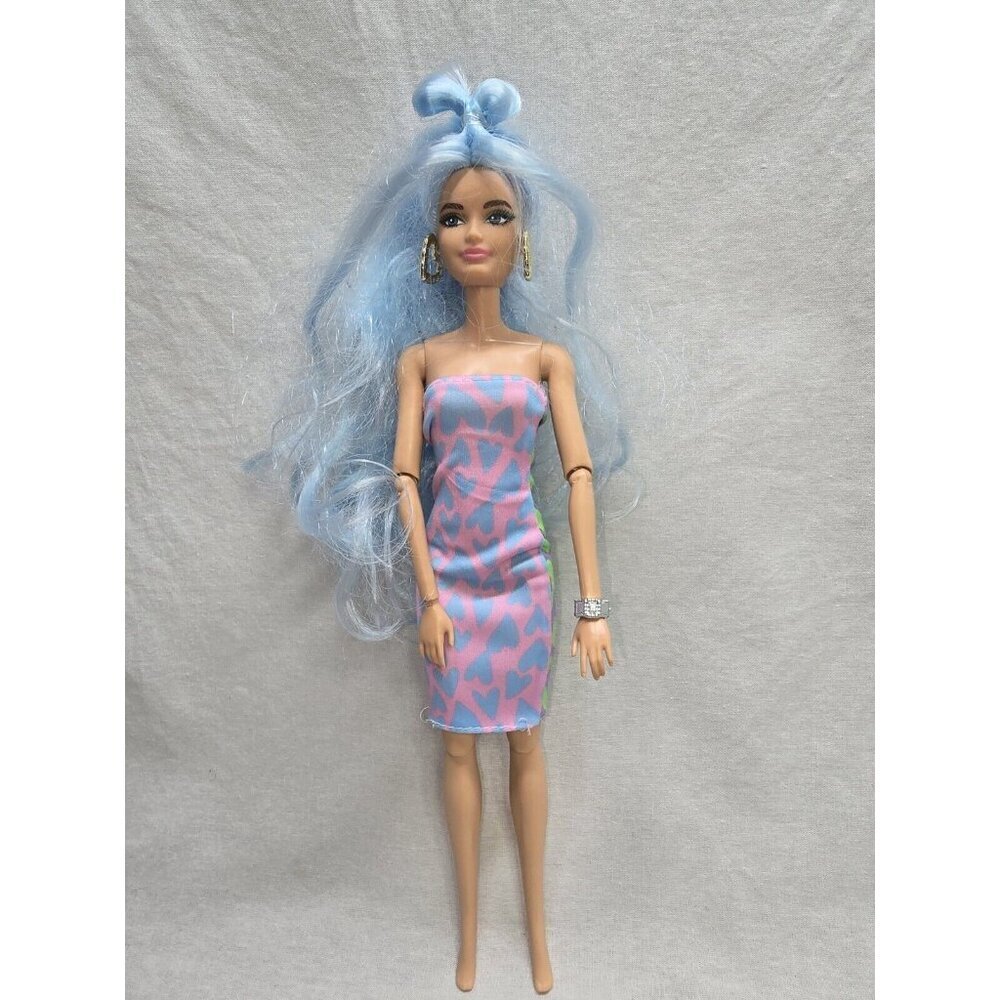 Mattel Barbie Extra Deluxe Doll Blue Long Hair GYJ69